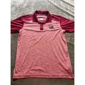 South Carolina Gamecocks Polo Shirt Men Large Maroon Section 101‎ Majestic